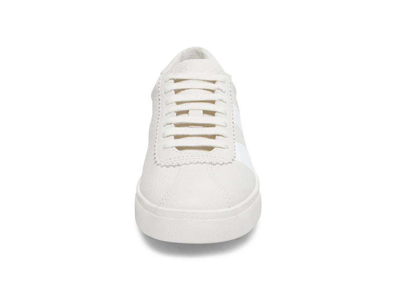 Superga White Sneakers Womens - 2843 Clubs Tumbled Leather U Logo - 714IJGXUK